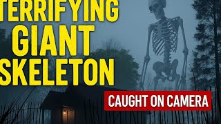 Terrifying Giant Skeleton Caught on Camera in Haunted Forest!