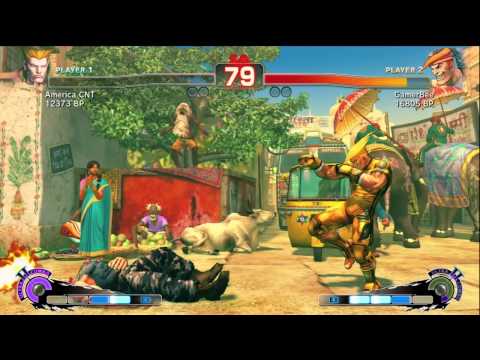 GamerBee [Adon] vs America CNT [Guile] SSF4 Japanese Online Ranked Matches - TRUE HIGH-DEF