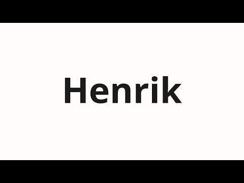 How to pronounce Henrik | Хенрик (Henrik in Russian)