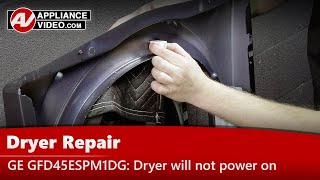 GE Dryer Repair - Will Not Power On - Door Switch