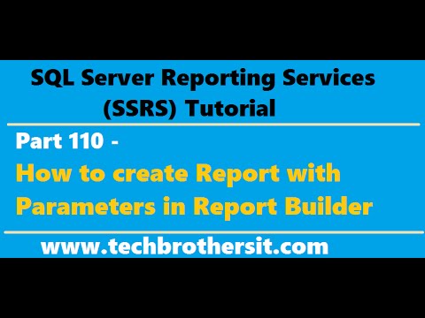 SSRS Tutorial Part 110 - How to create Report with Parameters in Report Builder by Wizard