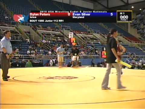 Junior Freestyle 112 pounds - Evan Silver vs. Dylan Peters