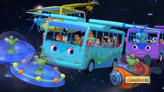 Download lagu Wheels on the bus Moon | Nursery rhymes | Baby songs | Kindergarten | round and round | Kiddiestv mp3