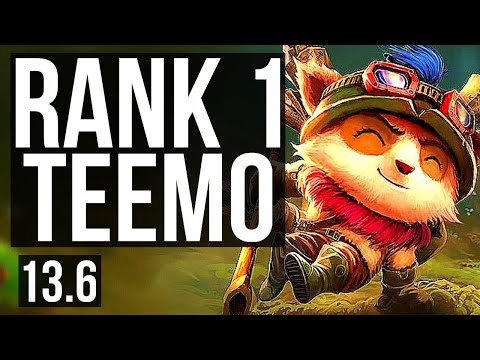 TEEMO vs IRELIA (TOP) | Rank 1 Teemo, 13/4/8, Dominating | TR Grandmaster | 13.6