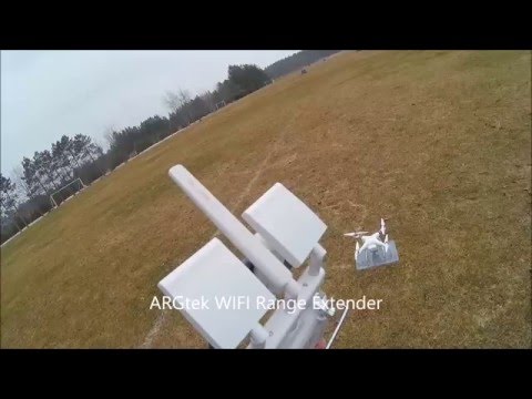 Phantom 3 Standard ARGtek WIFI Range Extender range test