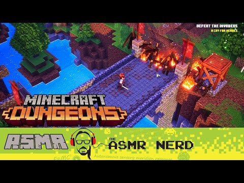 ASMR Whisper | Minecraft Dungeons Is Basically Diablo! (tingly ASMR gameplay for relaxation & sleep)