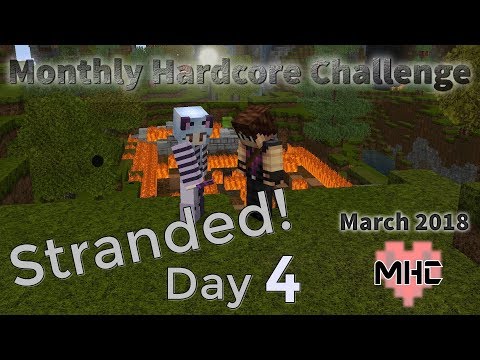 Minecraft Hardcore Challenge - Stranded! Day 4 - Per Aspera Ad Astra
