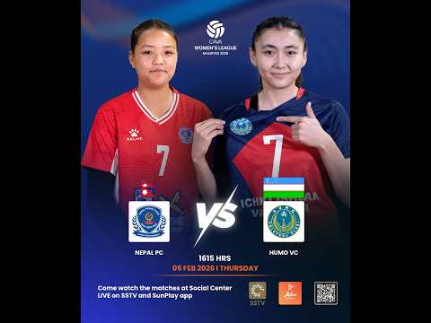 CAVA Women’s League 2025 | Day 2 | Match 3 Nepal PC (NEP) VS Humo VC (UZB)