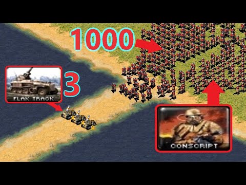 Can the 3 Flak Tracks survive? - Red Alert 2