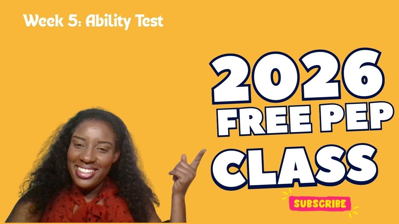 2026 PEP Ability Test Class- Quantitative Reasoning