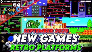 Brand New Retro Platform Games September 2025 (Time Stamps) #homebrewgames #retrogames #retrogaming