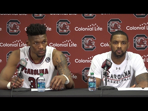 POST-GAME: Chris Silva, Sindarius Thornwell on Arkansas — 2/15/17