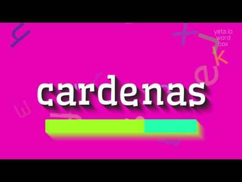 How to say "cardenas"! (High Quality Voices)