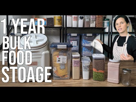 1Year Bulk Food Storage/Prepping Like Grandma/ Build Your DRY GOODS/1 Year Supply