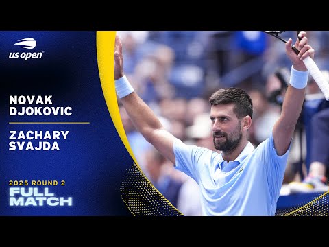 Novak Djokovic vs. Zachary Svajda Full Match | 2025 US Open Round 2