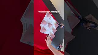 Always cut your fabric with the grain line in mind!