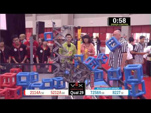 2015 VRC Arts Q29 - 2114A 5212A vs 7258A 8227 - 48 to 82 - VEX Worlds 2015 - Arts Division