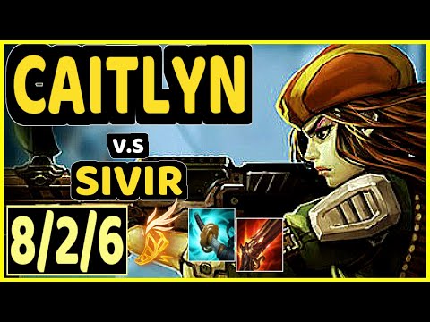 APOLLO (CAITLYN) vs SIVIR - 8/2/6 KDA BOTTOM ADC GAMEPLAY - NA Ranked GRANDMASTER