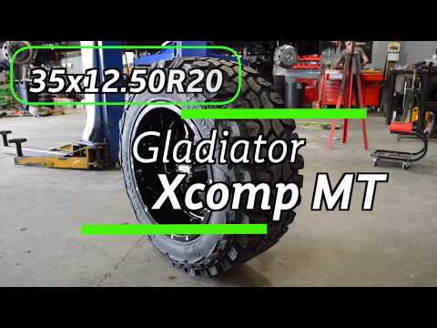 20x12 Moto Metal MO962 w/ 35x12.50R20 Gladiator Xcomp MT