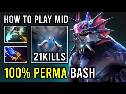 How to Play Mid Slardar Like a Pro with 100% Perma Bash Hit Like a Truck Scythe of Vyse Build Dota 2