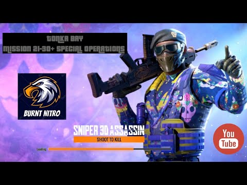 Sniper 3D Assassin| Mission 21-30 and Special Operations Gameplay Walkthrough.