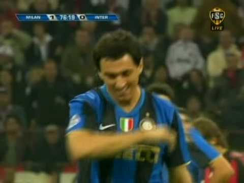 milan inter 1 0 espulsione di burdisso su kaka inventata