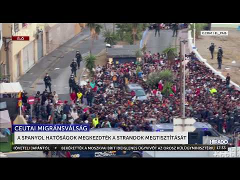 Megtisztítják a migránsoktól a ceutai strandokat - HírTV