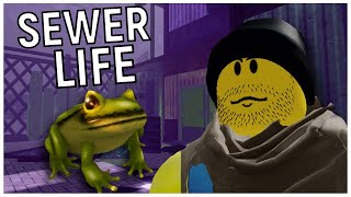 Living in The Sewers for 1 Week | Roblox