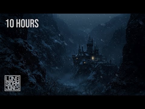 The Howling Fortress | Blizzard in the Frozen Mountains | RELAX | STUDY | SLEEP | 10 Hours