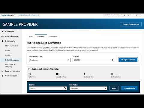 How to submit Hybrid Measures and View Outcomes