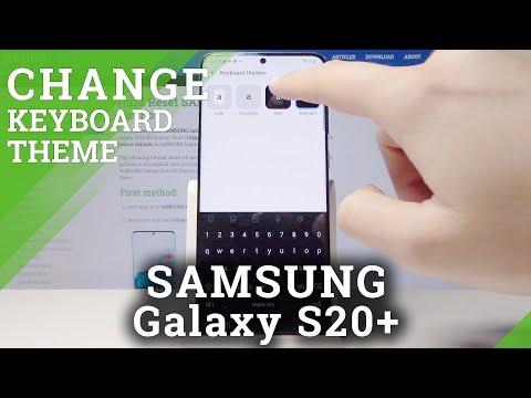 How to Change Keyboard Theme in Samsung Galaxy S20+ | Personalize Keyboard Background