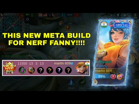 TRY THIS NEW META BUILD FOR NERF FANNY | TOP GLOBAL BUILD 2022 | FANNY MLBB