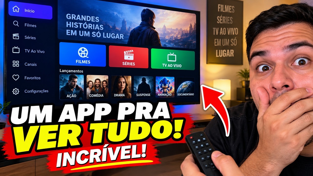 🔥 O MELHOR APP DO BRASIL ATUALMENTE! FILMES, SÉRIES E TV AO VIVO EM UM SÓ LUGAR!