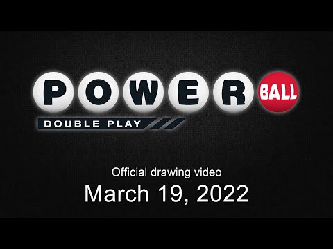 Powerball Double Play drawing for March 19, 2022