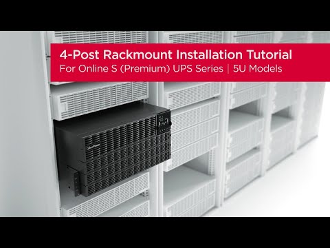 CyberPower Online S (Premium) UPS (5U) Incl. EBM for 4-Post Rack Product Installation Tutorial