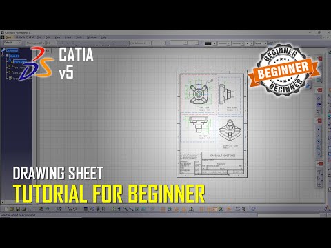Catia v5 Drawing Sheet Tutorial For Beginner