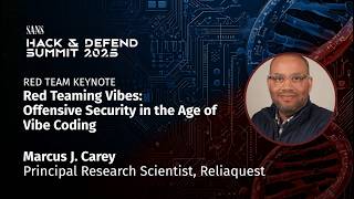 Keynote | Red Team | Offensive Security Meets Vibe Coding