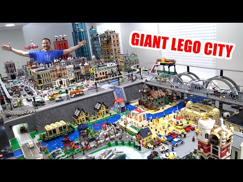 Massive LEGO City Fills Entire Basement! Visiting Alex Nunes