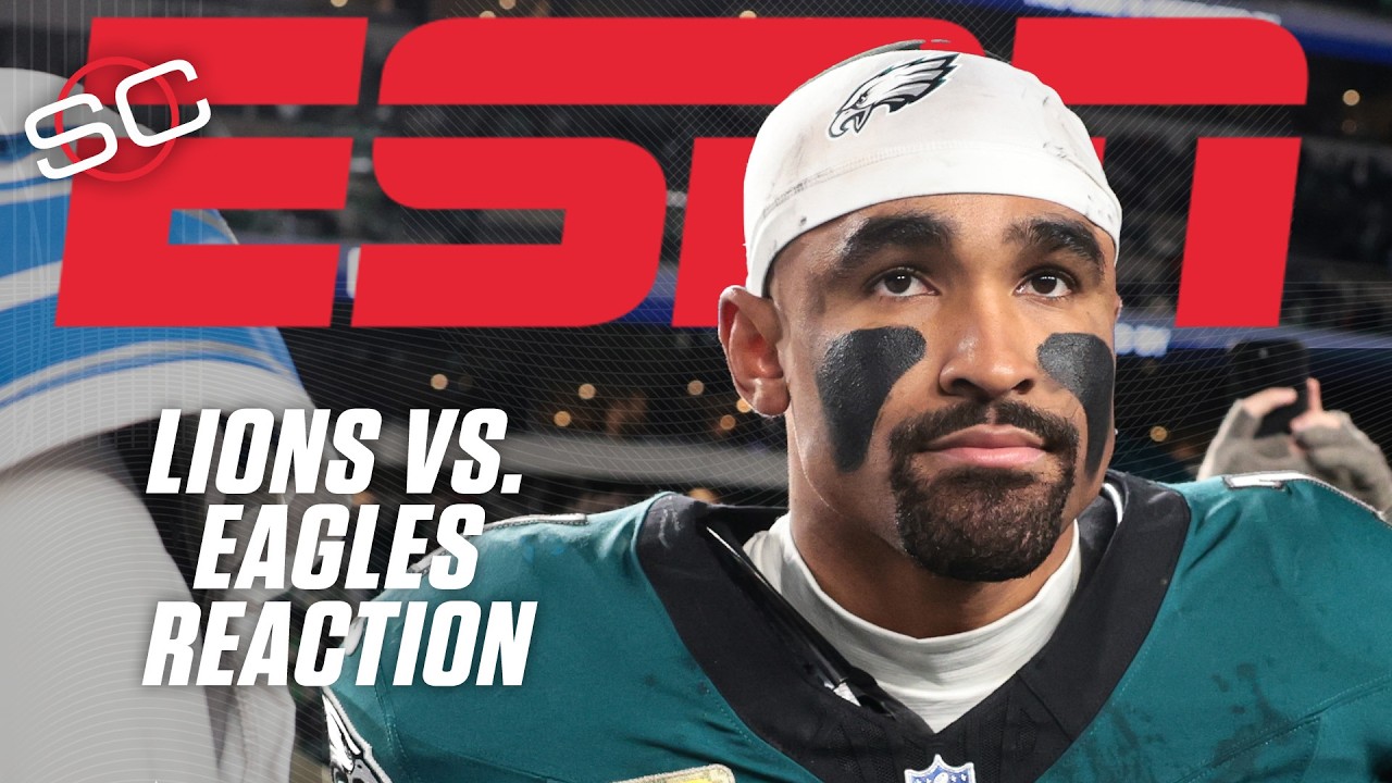 Lions vs. Eagles Reaction 👀 Zack Baun, A.J. Brown & Dan Campbell speak after SNF | SportsCenter
