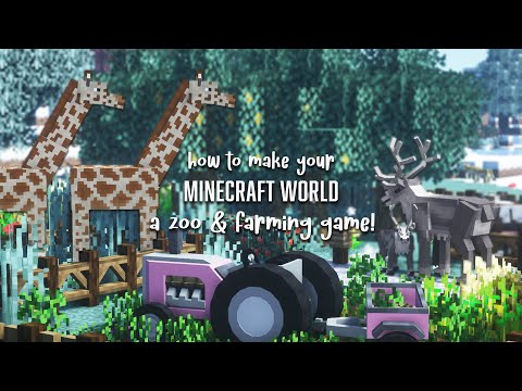 How to make your Minecraft world a CUTE Farming Adventure & Zoo game! (1.16.5)