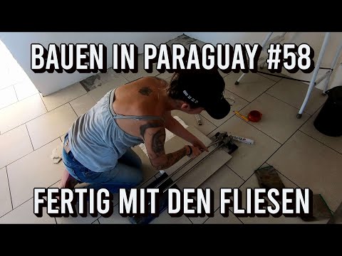 Endlich Fertig! Feinarbeiten an den Bodenfliesen