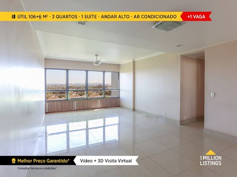 Octogonal AOS 6! 106 + 6 m2, Suíte - Vista Livre fantástica! Área de Lazer* - Brasília DF
