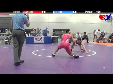 Jacob Leon vs. Cohl Fulk at 2013 Junior Nationals - FILA - FS