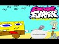 Squidward Plays FNF Vs Spoongeboob And Captain Bubble Beard Looks At Escape From CC Character Pics