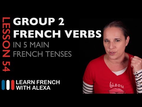 Comparing Group 2 French Verbs in 5 Main French Tenses
