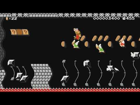 Schienenburg by Fabian - Super Mario Maker - No Commentary 1bn