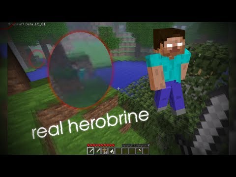 Herobrine sightning - Minecraft beta 1.5_01