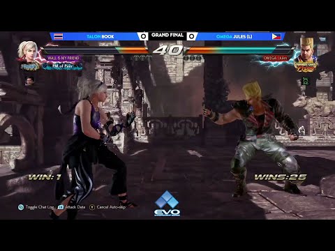 Tekken 7: TALON Book vs OMEGA Jules - Grand Finals - EVO 2021 Online Asia South