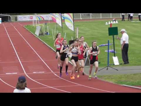 800m Junior Girls Heat 2 Kent Schools Championships 11062016