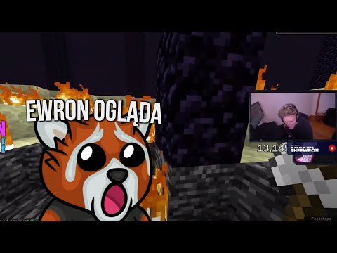 EWRON OGLĄDA TFUE - NOWY REKORD MINECRAFT | EWRON SHOTY Z LIVE